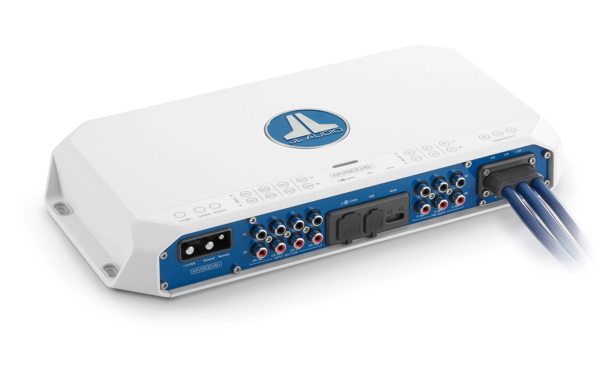 JL Audio - MV600/6i 6 Ch. Class D Full-Range Marine Amplifier with Integrated DSP, 600 W - Image 2