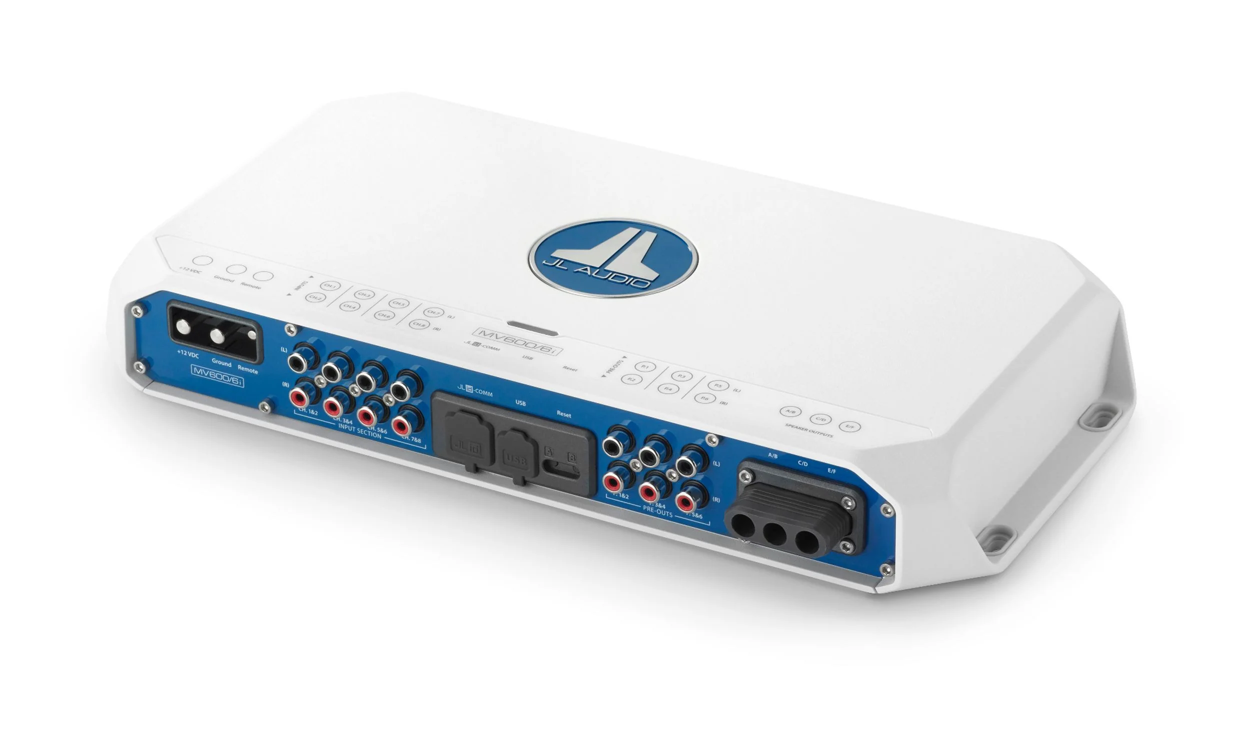 JL Audio - MV600/6i 6 Ch. Class D Full-Range Marine Amplifier with Integrated DSP, 600 W - Image 3