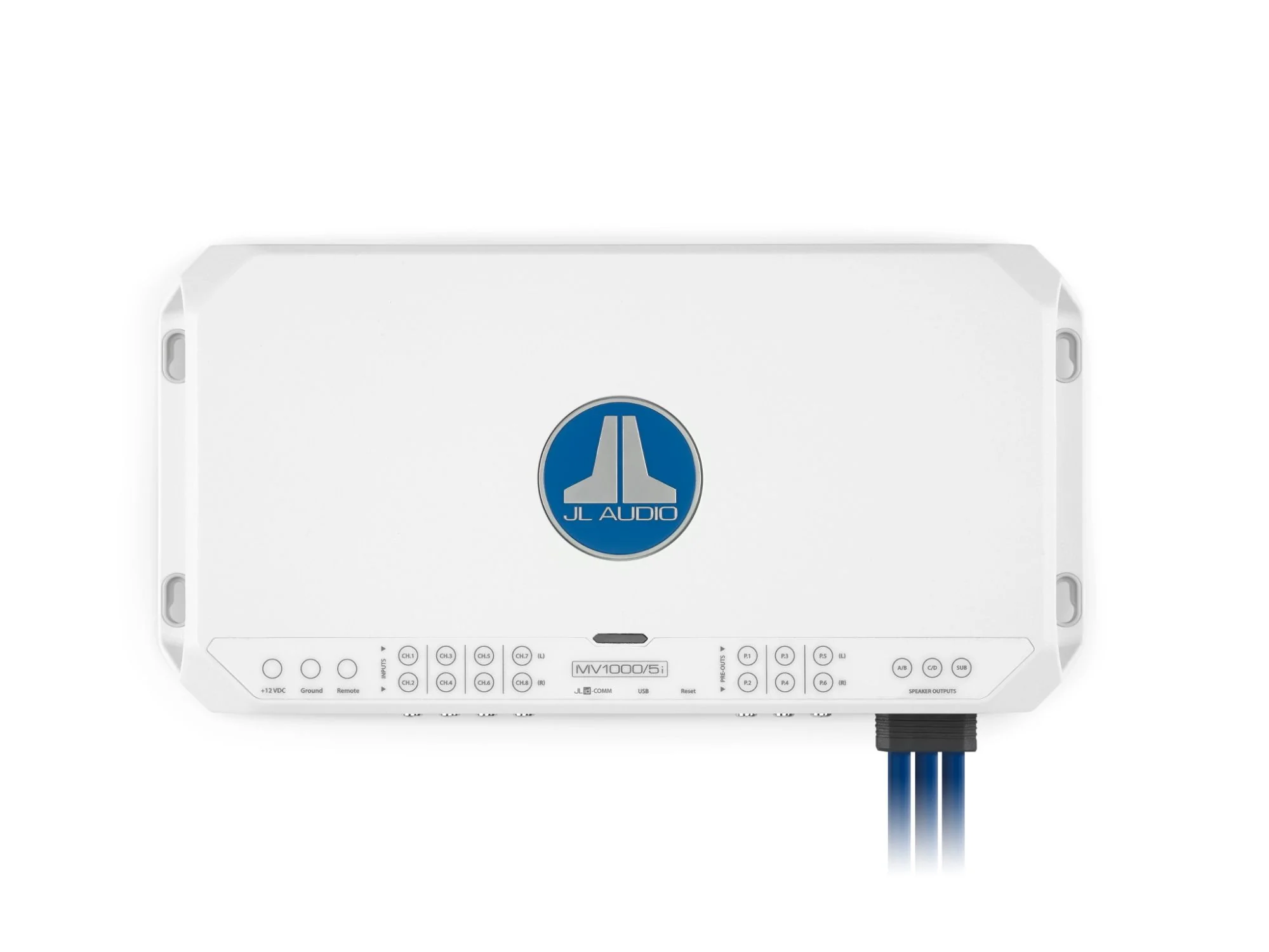JL Audio - MV1000/5i 5 Ch. Class D Marine System Amplifier with Integrated DSP, 1000 W