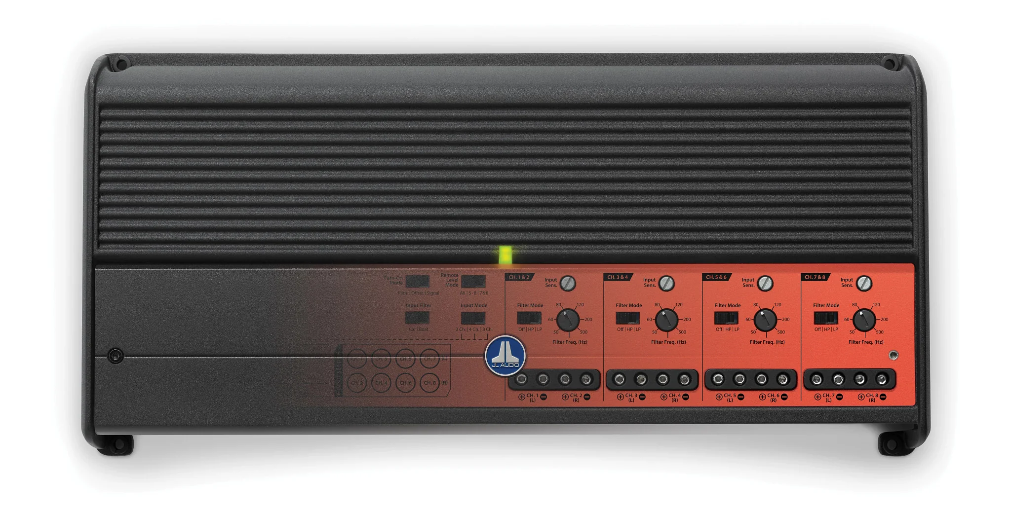 JL Audio - XDM800/8-24V 8 Ch. Class D Full-Range Car/Marine Amplifier, 800 W, For 24V Systems