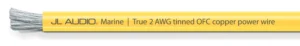 JL Audio - XM-YPW2-50 50 ft (15.2 m) Spool of ABYC Yellow Power Wire, 2 AWG