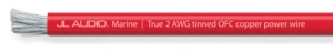 JL Audio - XM-RPW2-50 50 ft (15.2 m) Spool of ABYC Red Power Wire, 2 AWG