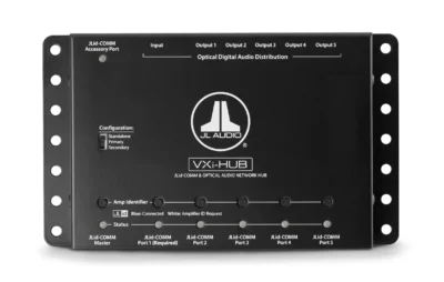 JL Audio - VXi-HUB JLid Comm & Optical Audio Network Hub for VXi Amplifiers - Image 2