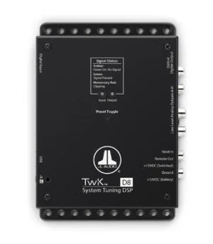 JL Audio - TwK-D8 System Tuning DSP controlled by TüN software, Digital INPUT ONLY / 8-ch. Analog Outputs