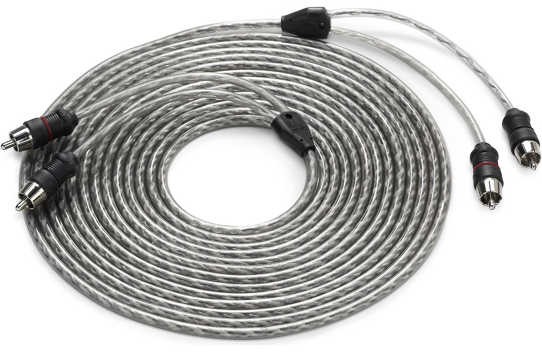 JL Audio - XD-CLRAIC2-18 2-channel RCAs 18 ft. (5.49 m) Two-channel Twisted-Pair Audio Interconnect Signal Cable w/ Molded Connectors