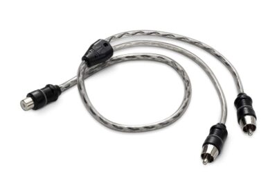 JL Audio - XD-CLRAICY-1F2M Y-Adapter Twisted-Pair Audio Y-Adapter Cable w/ Molded Connectors - 1 female jack / 2 male plugs