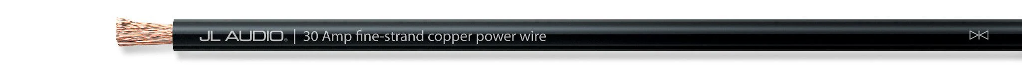 JL Audio - XD-BPW30A-250 250 ft (76.2 m) Spool of Black Power Wire, 30 A capacity