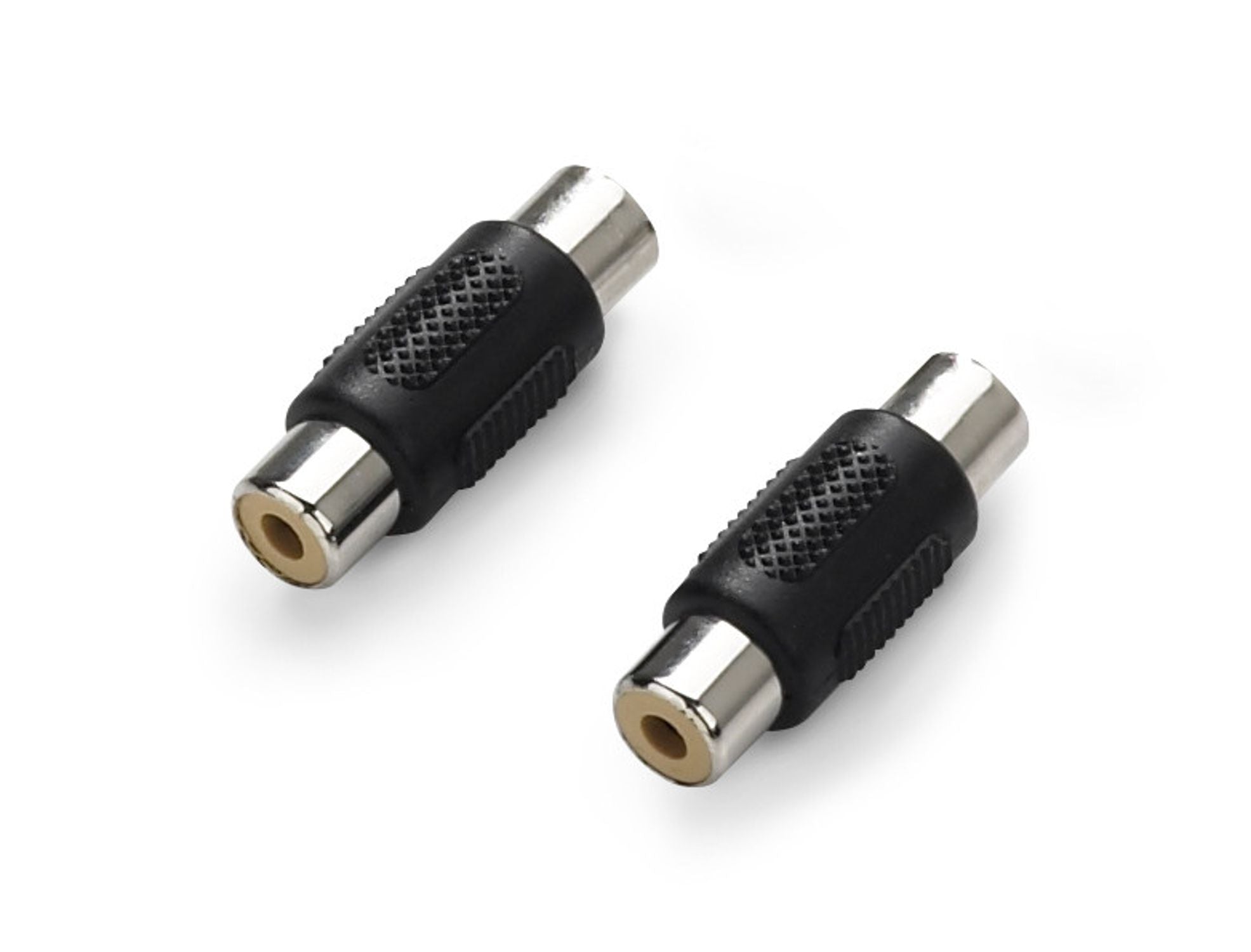 JL Audio - XD-CLRAICB-2F RCA Barrel Connector Molded Audio Barrel Connectors - 2 female RCA Jack Ends
