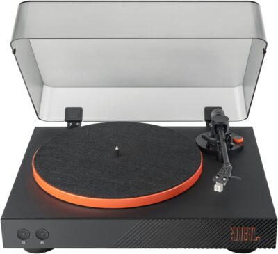 JBL - Spinner BT - Bluetooth with AptX-HD Turntable, Components, Removable Headshell, Aluminum Platter and Belt Drive