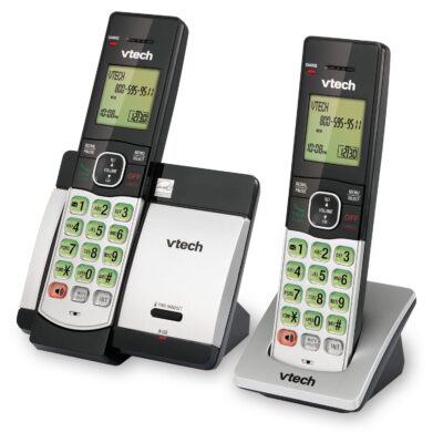 VTech - CS5119-2 DECT 6.0 Expandable Cordless Phone System - Gray/Black - Image 2