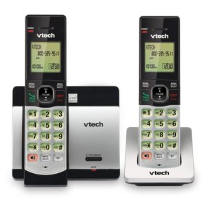 VTech - CS5119-2 DECT 6.0 Expandable Cordless Phone System - Gray/Black